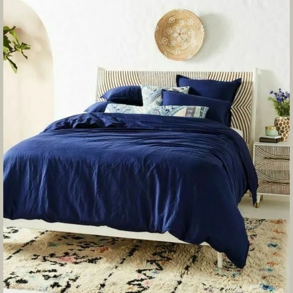 Anthropologie Other - NEW Anthropologie Cotton Linen Duvet Set w/ Shams Anthropologie Other - NEW Anthropologie Cotton Linen Duvet Set w/ Shams